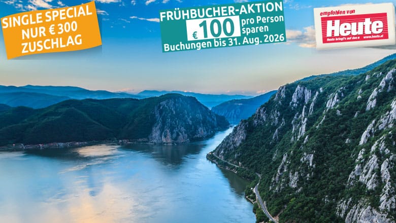 7 Tage Zum Eisernen Tor — MS Nestroy ab/bis Wien