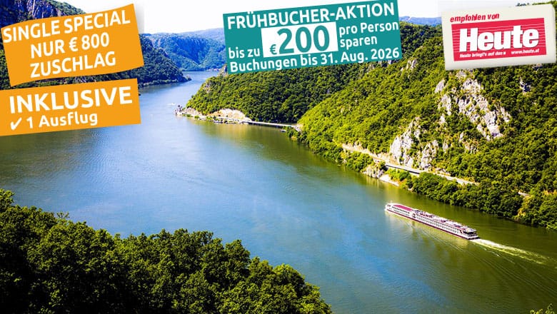 16 Tage Große Donaukreuzfahrt — MS Nestroy