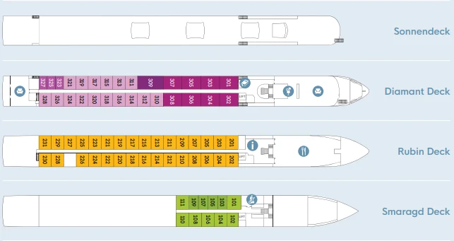 Deckplan MS Swiss Pearl