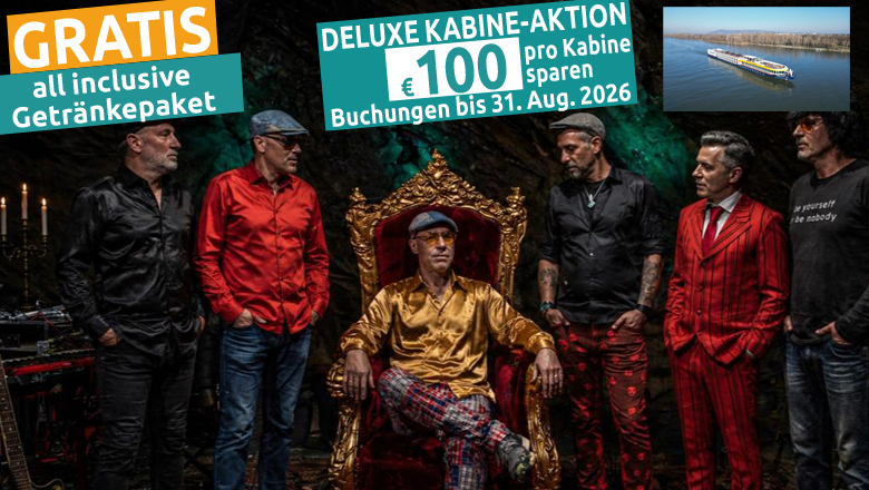 Dr. Südbahn Fanreise — Bratislava-Kreuzfahrt mit Ostbahn-Kurti-Konzert ab € 159